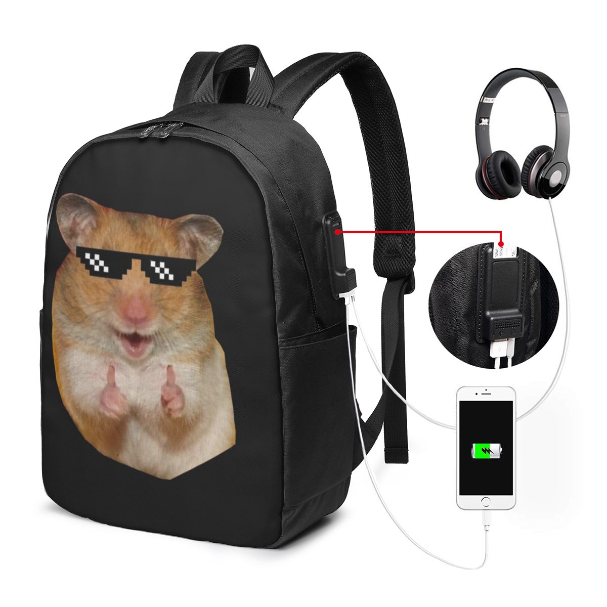 Laptops - Divertente zaino a forma di criceto,