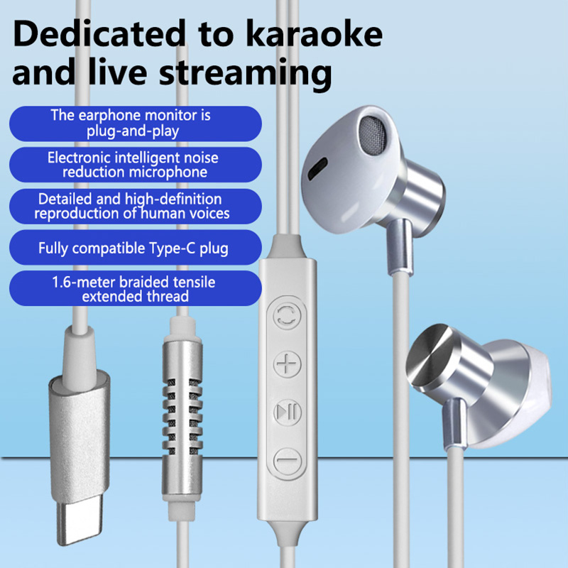 In Ear Monitors For Singers - Cuffie Karaoke Cablate Tipo C con