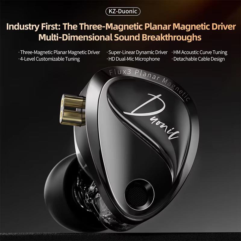 KZ Duonic, auricolari in-ear c - Planar Magnetic Iem Earphones recensione e prezzo