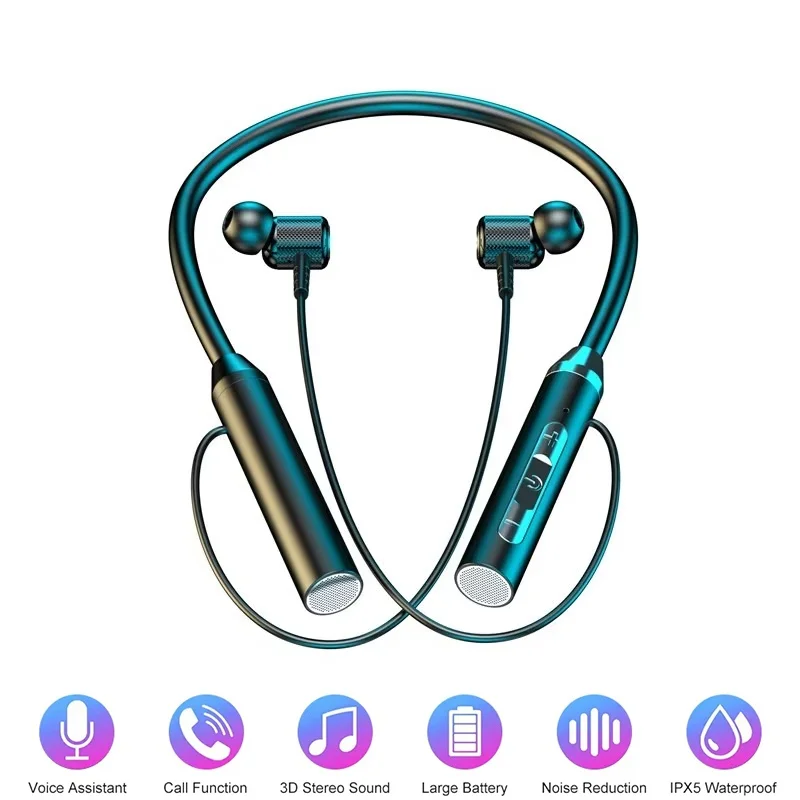 Auricolari Bluetooth 9D, cuffi - Magnetic Neckband Sports Earphones recensione e prezzo