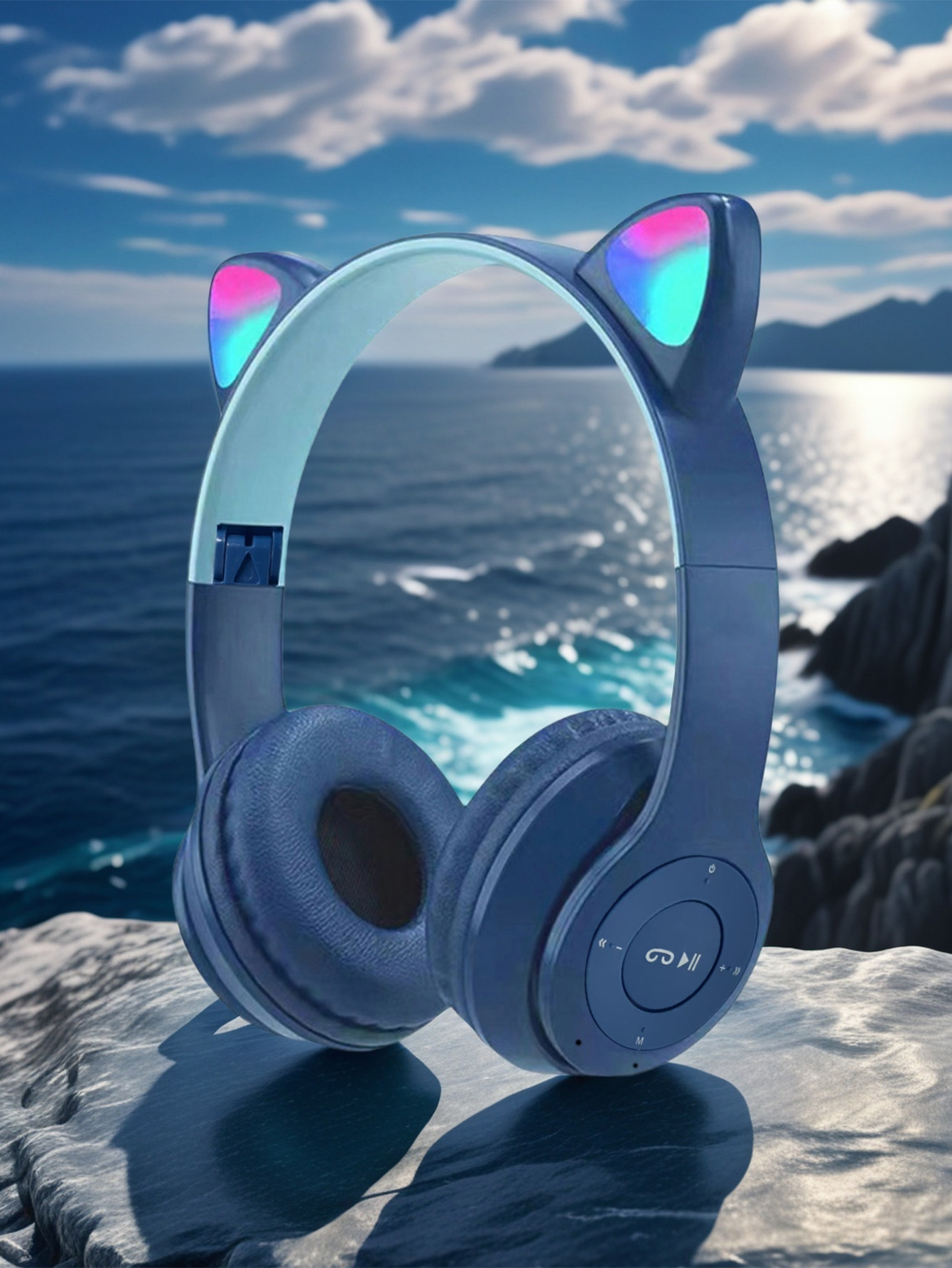 Cuffie P47M con orecchie da ga - Cat Ear Bluetooth Headset Led recensione e prezzo
