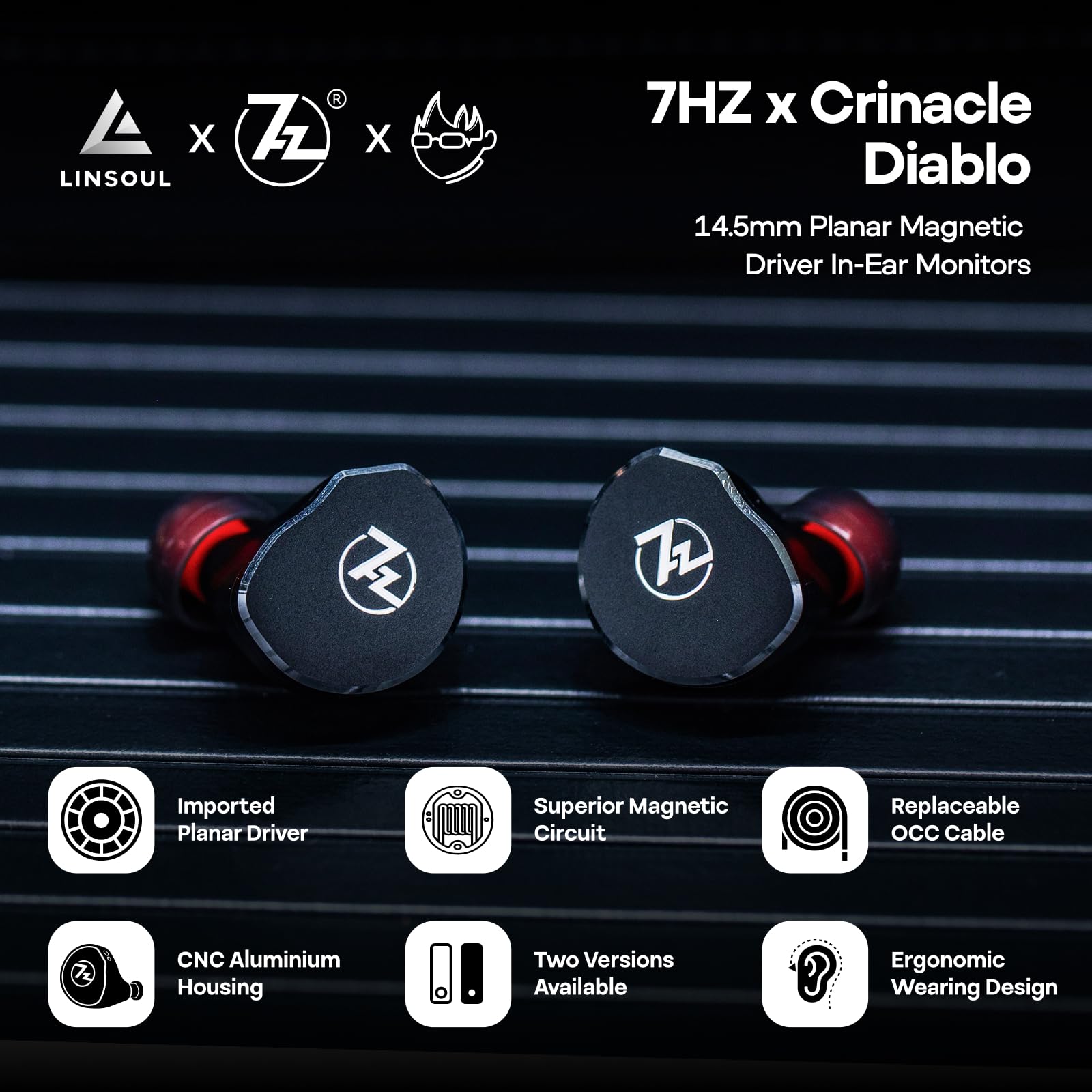 Auricolari IEM 7Hz x Crinacle  - Planar Magnetic Iem Earphones recensione e prezzo